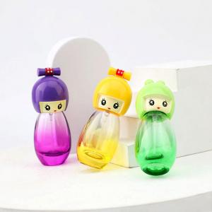China Exquisite Cartoon Gradual Glass perfume Bottle Screw Mouth Glass Bottle Travel Portable Packaged perfume Glass Bottle wholesale