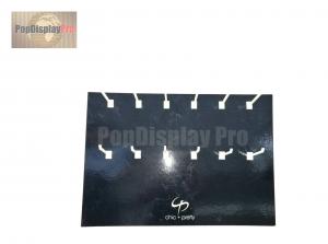 China Shelf Ready Custom Cardboard Counter Displays 12 Hooks For Personal Care Nail Art System wholesale