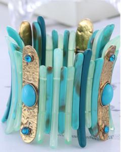 China European and American fashion retro personality multicolor resin diamond bangle bracelet wholesale