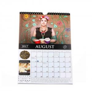 China Unique Fashion Giant Monthly Wall Calendar Coated Paper With Hanger on sale