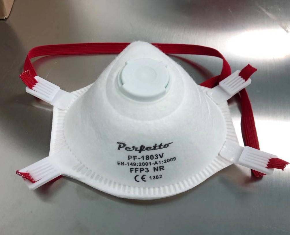 Ce FDA Certified Rated Ffp3 Dust Mask with Exhaust Valve Virus Protect Reuseable Headband Masks Manufacturer