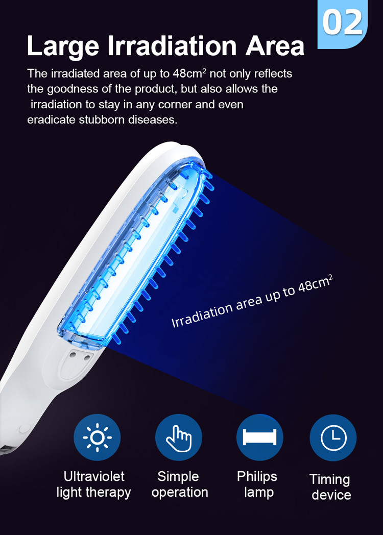 CE ISO LED 311nm Uv Phototherapy Lamp UVB Light Therapy For Psoriasis Vitiligo