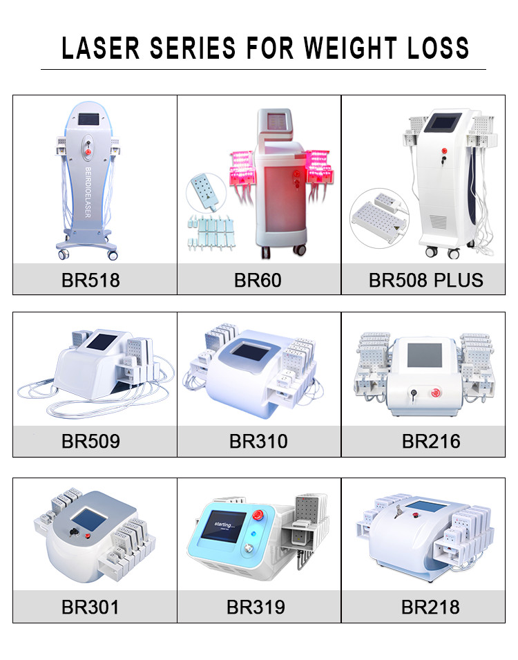 Four Wavelength Diode Zero Laser Lipo Laser Therapy Machines 12 Pads Slimming Beauty Machine