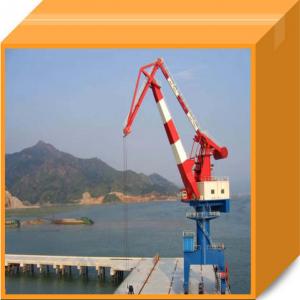 China Heavy Duty Shipside Slewing Jib Harbour Portal Crane 20 Ton on Sale on sale