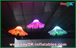 China Big Lighting Inflatable Flower Beautiful Rental For Ceiling Decoration on sale
