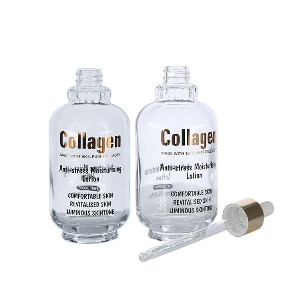 160ml Clear Glass Essential Oil Dropper Bottle Glass Cosmetic Packaging With
