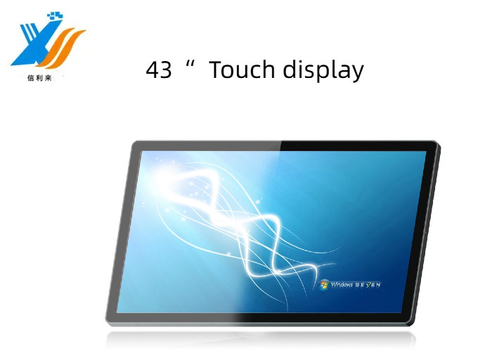 43" VGA HDMI Interface Touch Screen Display Multi Point PCAP Touch Screen LCD customize waterproof oilproof pen touch finger touch Anti-UV AR AG AF