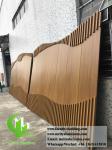 Wood grain color Metal aluminum panel for curtain wall facade