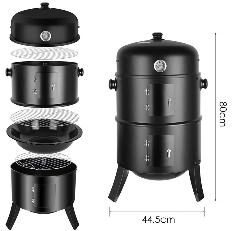 Customizable High Quality  Backyard Charcoal Fueled Weathering Steel Outdoor Grill