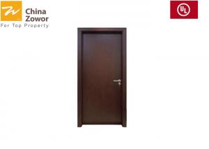 China BS Certified HPL Finish Mahogany Wood Fire Resistant Doors For Middle-East Market wholesale