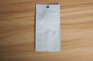 China Three Side Seal Seed Packaging Pouches / Matte White Grip Seal Spice Potpourri Bag wholesale