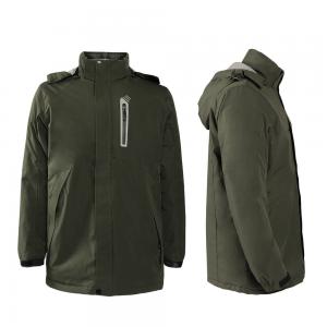 China Snow Windbreaker Electric Coat Warmer Polyester Heated Cotton Jacket with Hood wholesale