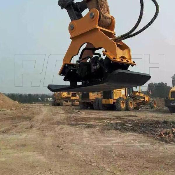 2000rpm Hydraulic Compactors For Excavators , 400kg Hydraulic Plate Compactor