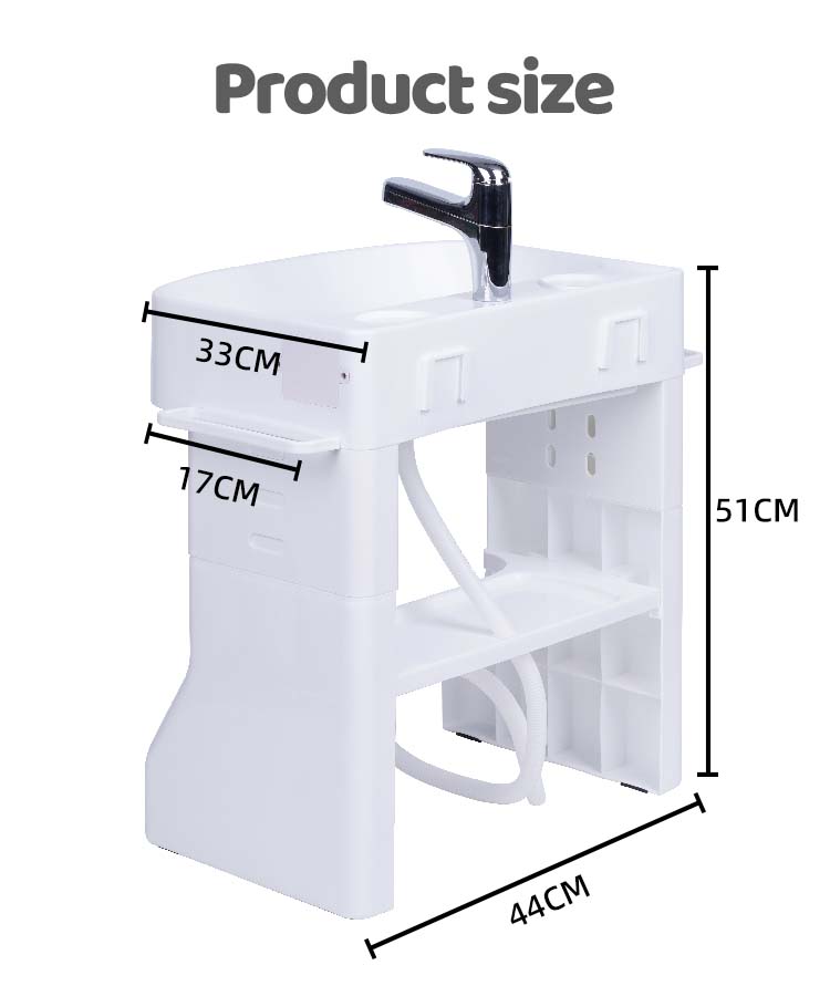 Simulated Baby Bathroom Hand Washing Basin Child Size Sink With Plastic Stand