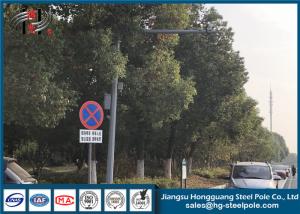 China Camera Monitor Telescopic Pole Galvanized Steel Pole For Commercial Areas wholesale