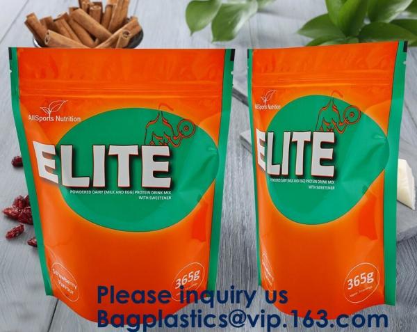 Custom Print Biodegradable Foil Packaging Soft Zipper Stand Up Bottom Gusset Plastic Drinking Pouches Bags With Straws