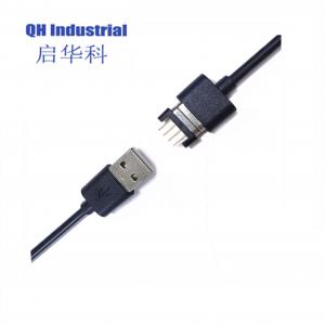 China 4Pin 2.54mm Pitch 1A 2A 3A Male Female Magnetic Pogo Pin Cable Connectors with USB wholesale