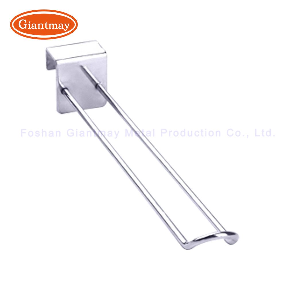 Metal Square Tube Hook With Price Tag Hanging Bar Hooks
