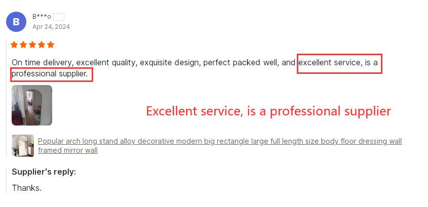Best Modern Stylish Aluninium Alloy Frame Standing Floor Mirror for Bedroom Decoration
