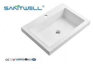China SWQ635 Top Quality Wholesale Factory Stone Basins Durable Rectangle Shape Cabinet Basins With Shampoo Basins wholesale
