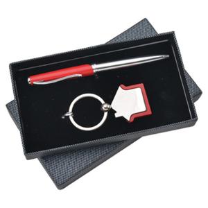China Hot  Sale Product Logo custom Promotion Gift mens ladies gift set promotional pen keychain set wholesale