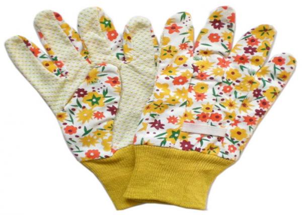 Quality Yellow Twill Working Hands Gloves Breathable Protecting Against Abrasion for sale