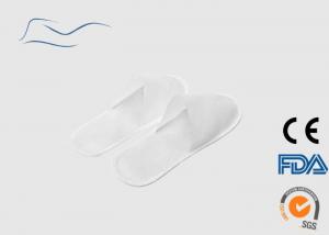 China Closed Toe Non Woven Slippers Polypropylene Material Hotel Single Use on sale