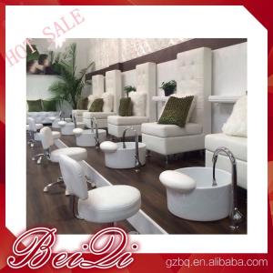 China luxury white leather king chair manicure and pedicure furniture spa chair leather cover wholesale