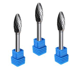 China Sf5 Carbide Rotary Burr Type Nail Drill Bit Rotary Files For Metal 1/4 Deburring Grinde wholesale