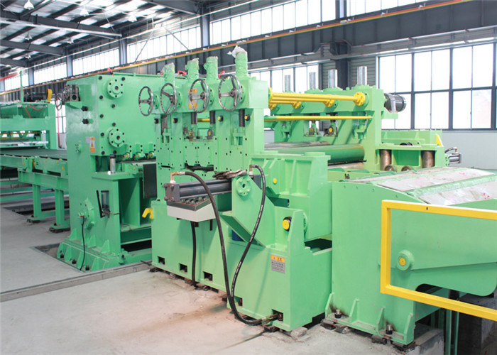 120 KW Steel Coil Cut To Length Line PLC Automatic Control Automatic Piling Up Bracket