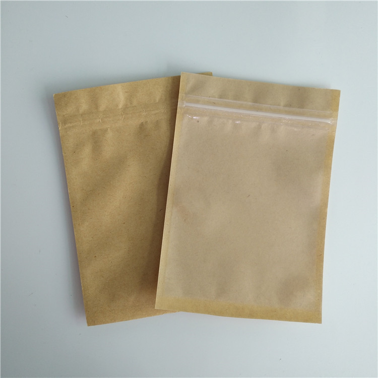 Cherry Seed Coffee Sachet Pillow Custom Paper Bags Recyclable Durable With Window