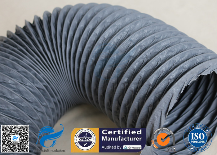 Waterproof / Fire Resistant PVC Coated Fiberglass Fabric For Flexible Air Ducting
