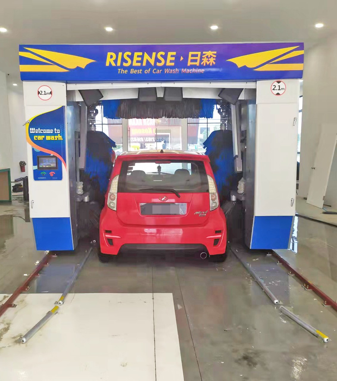 Hop Dipped Galvanized Steel Fully Automatic Rollover Car Wash Machine