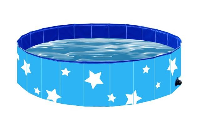 High quality Blue & Pink Pet Swimming Pool Portable Pool Dogs Cats Bathing Tub Bathtub Wash Tub Foldable Pet Bath Pool