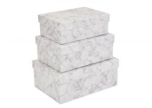 China Modern Luxury Marble Gift Box , 4C Printing Cardboard Gift Boxes Recyclable wholesale