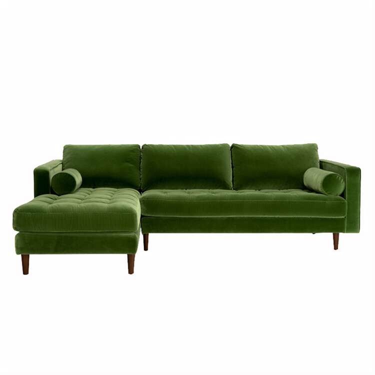 Apartment Royal Furniture Leather Sofa High Density Sponge Custom Sectional Sofa