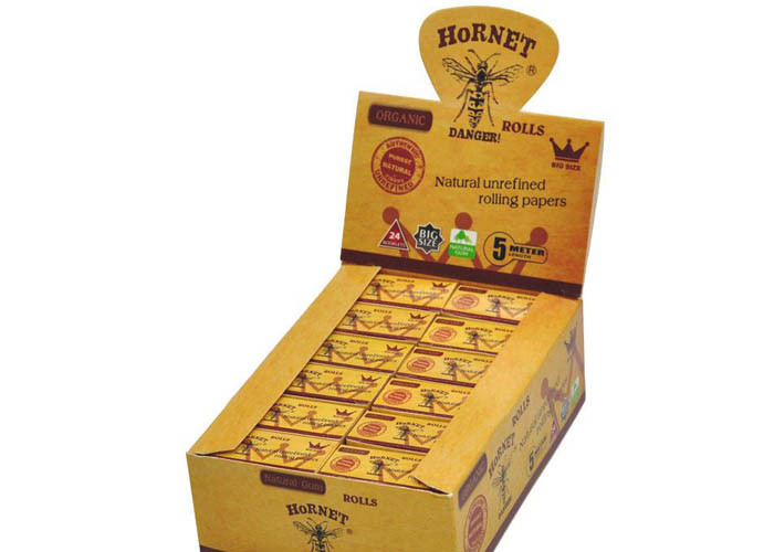 5 Meter Long Hornet Weed Cigarette Paper Roll Translucent Color