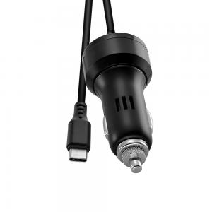 China 12-24V USB Data Charging Cable Ns 5v /3a High Current Tape C Switch Car Charger wholesale