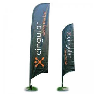 China Teardrop beach Feather Flag Banners for outdoor and indoor advertising wholesale