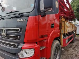 China Used SANY 37m Boom Concrete Pump Truck SYM5230THB 370C-8A J08E WY Engine on sale