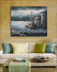 Contemporary Fishing Boat Painting At Sea / Sailing Ship Paintings Prints