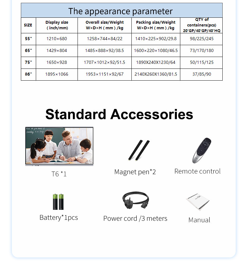 Big Screen Interactive Display Panel All In One 50 Inches Windows I5 4g 128g SSD