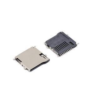 China 9p T Flash Card Memory Card Connectors Push Type 10000 Cycles wholesale