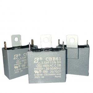 China 3.5mfd Air Conditioner Fan Capacitor CBB61 450V Metallized Film Capacitor on sale