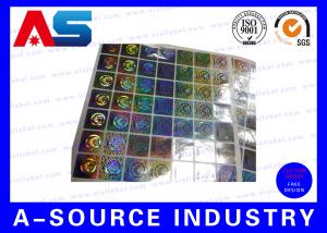 China Anti - Fake Security Hologram Stickers For 10ml Vial Label Boxes wholesale