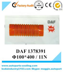 China DAF Red-Black Silicone Rubber Hose 1378391 /Φ100*400 / 11N 4Layer wholesale