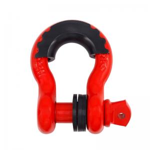 China Galvanized Heavy Duty Tow Hook High Strength Bolt Type Bow Shackle with Screw Pin on sale