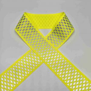 China High Visibility Iron Heat Transfer Film To Yellow Reflective Webbing For Sportswear Workwear wholesale