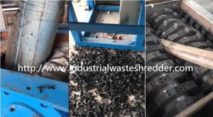 China Scrap Plastic HDPE Double Shaft Shredder Anti - Corrosive For Waste Pipe wholesale