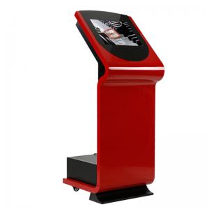 China Red 19In Post Office Kiosk 360 Nits Interactive Information Kiosk on sale